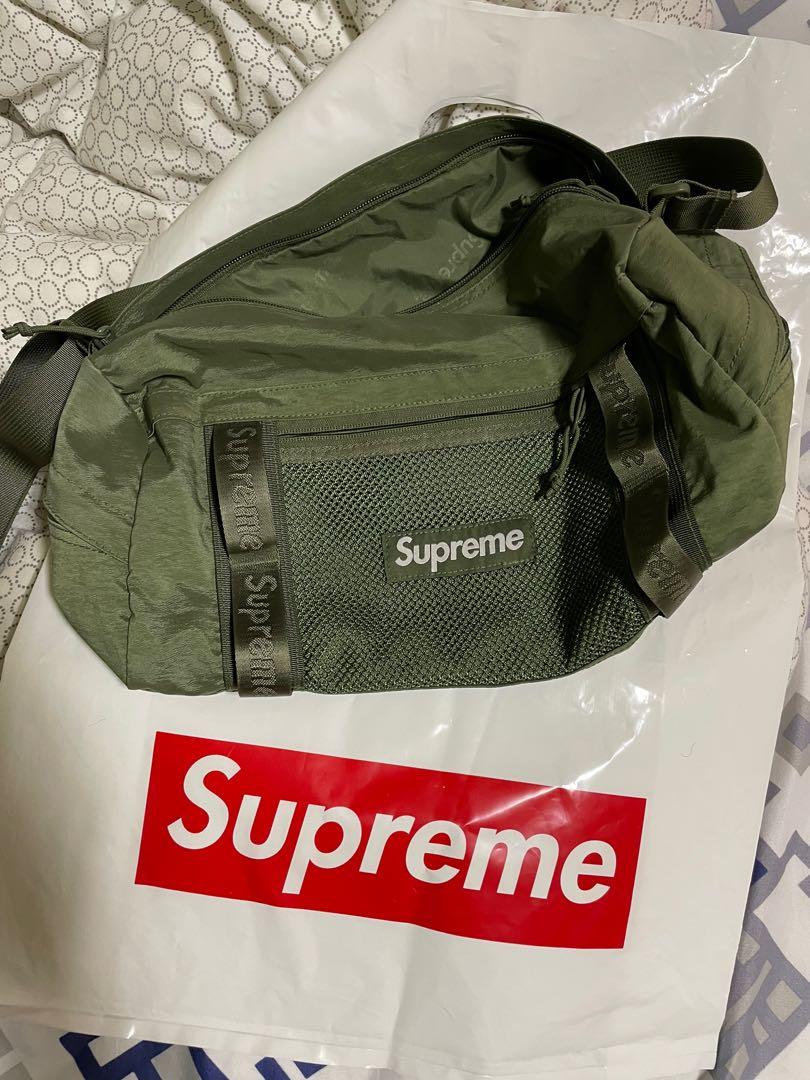 Supreme 2020 Mini Duffle Bag Olive Green, Men's Fashion, Bags