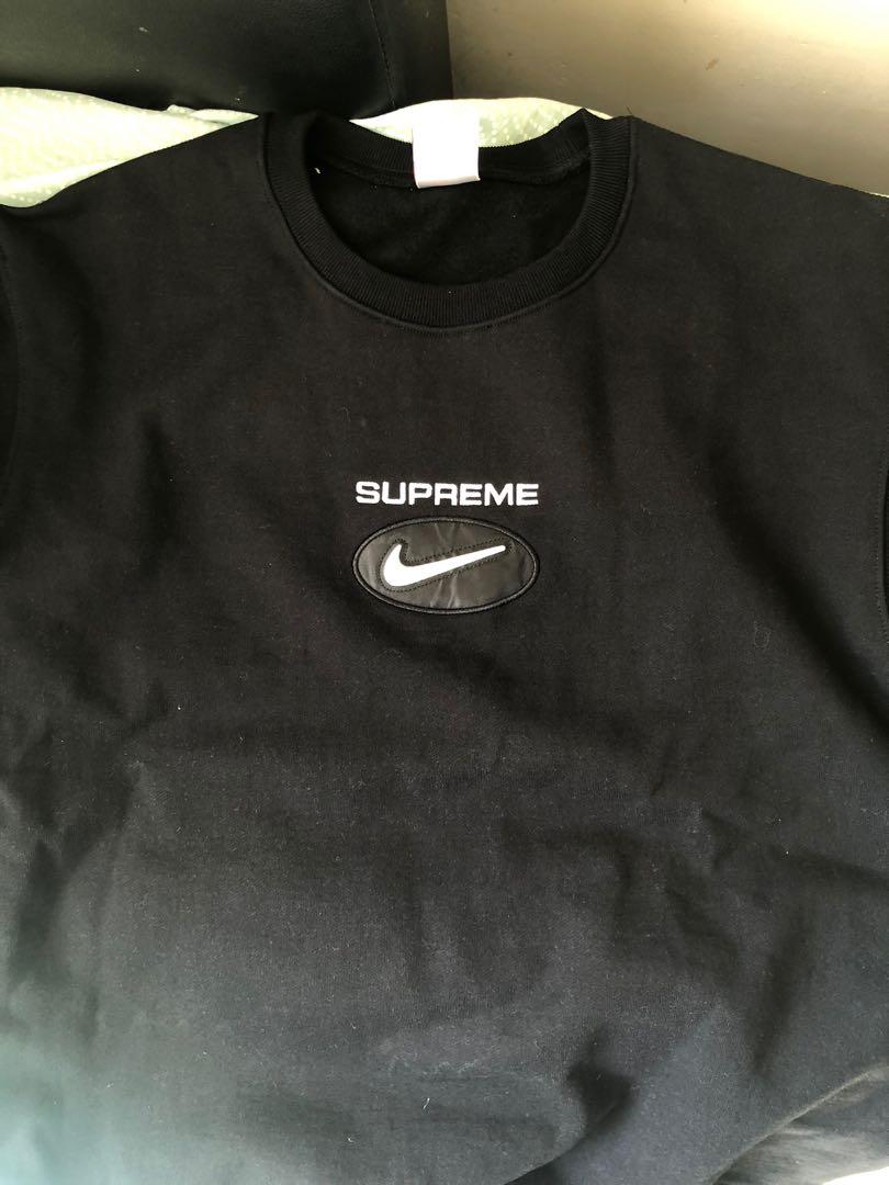 Supreme Nike x jewel crewneck neck size M, 男裝, 外套及戶外衣服