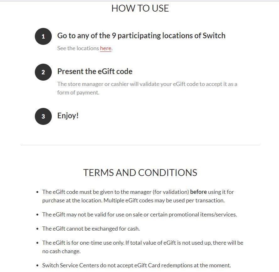 Switch Gift Voucher 5,000, Tickets & Vouchers, Vouchers on Carousell