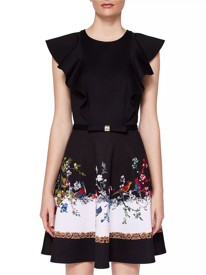 Ted baker opulent fauna dress new arrivals