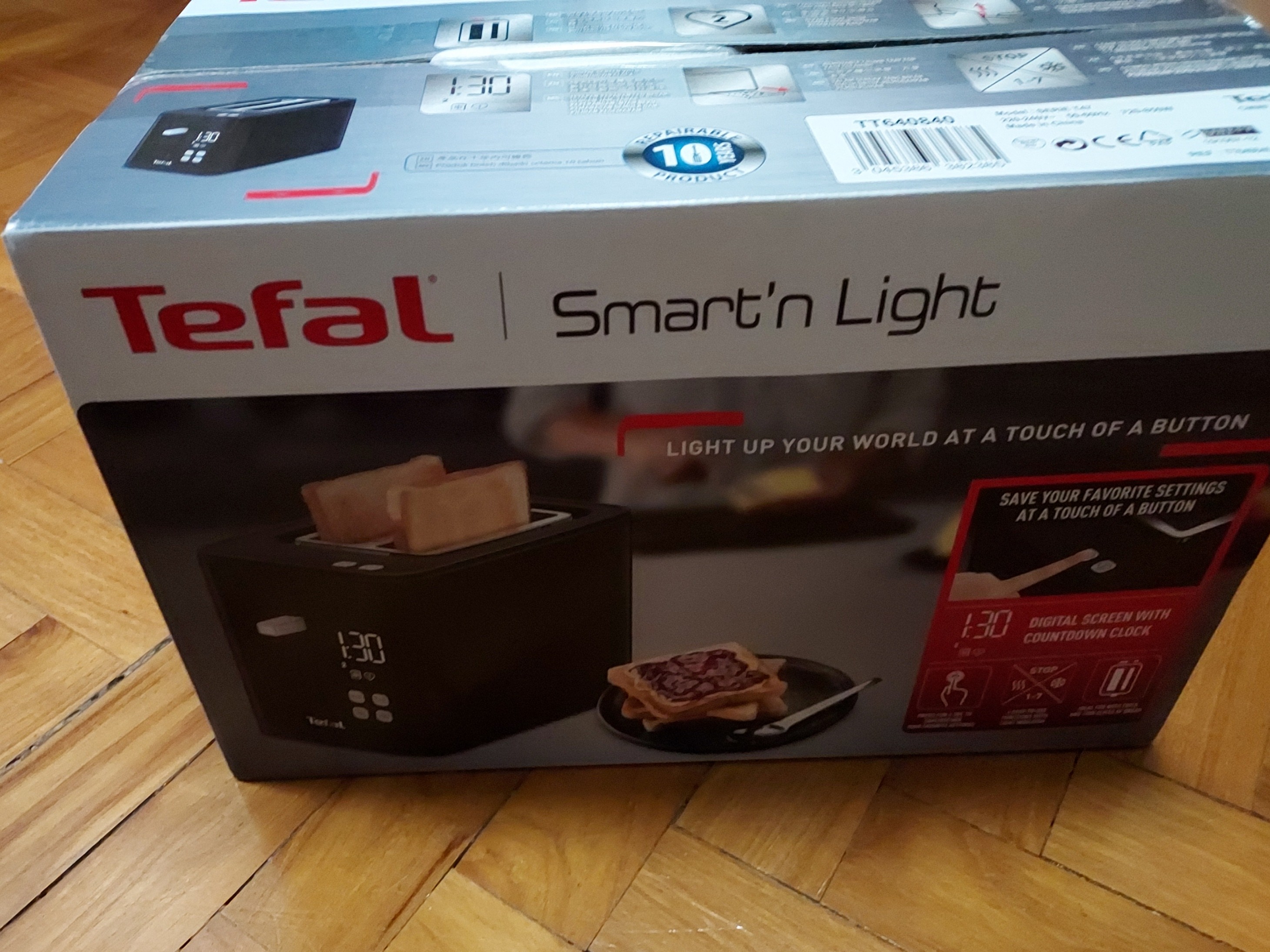 Tefal Digital Black Toaster TT6408, TV & Home Appliances, Kitchen