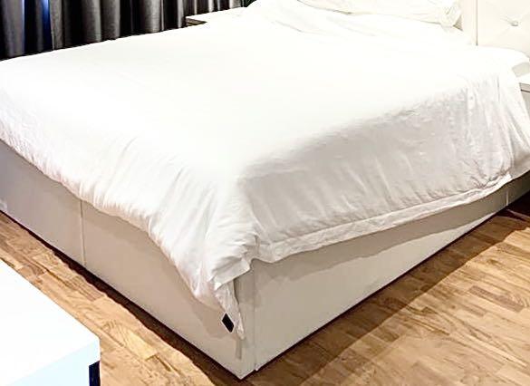 Tempur King Size Original Mattress With, King Size Bed Frame With Storage No Headboard