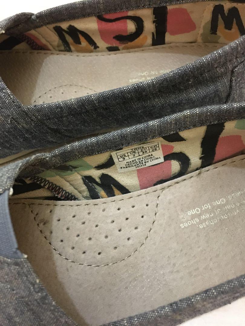 Toms blue sales chambray