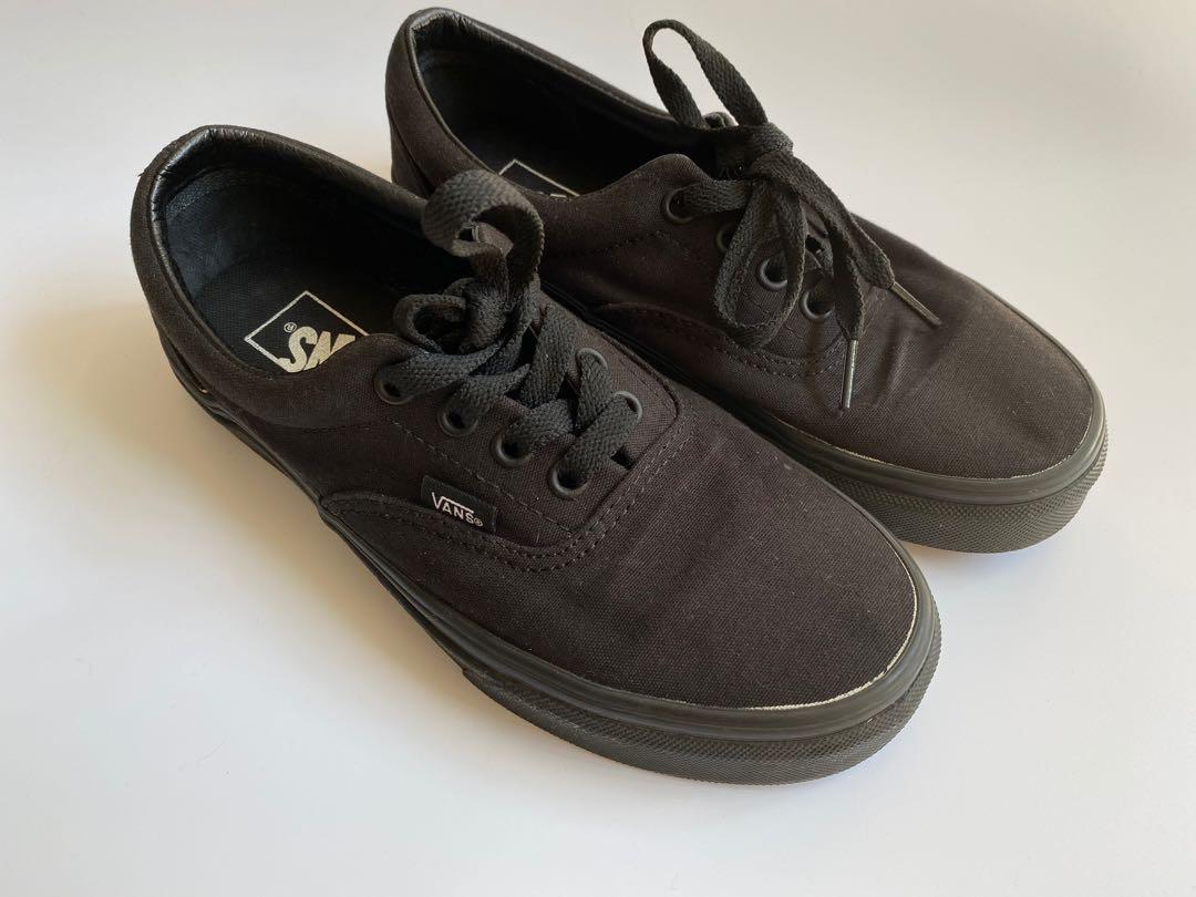 Vans Era Classic All Black 女裝 女裝鞋 Carousell Vans Era Classic All Black 女裝 女裝鞋 Carousell