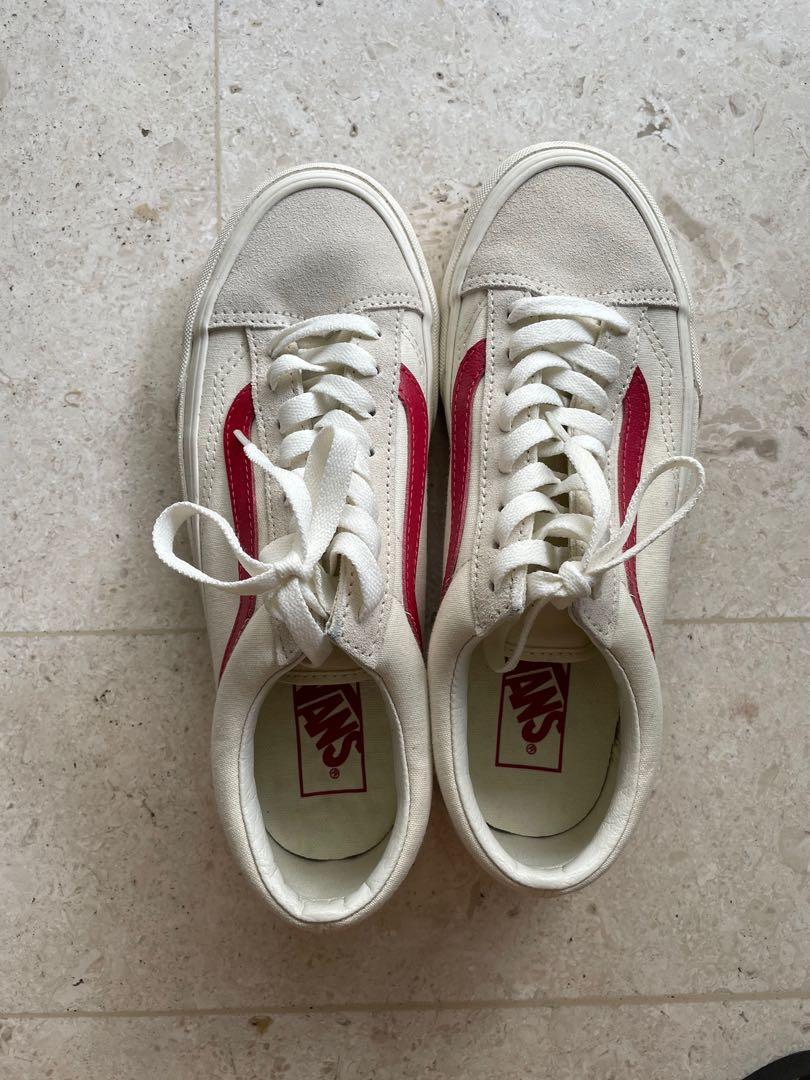 Marshmallow red vans 2025