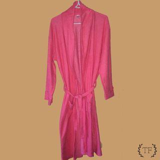 venus pink cotton bathrobe