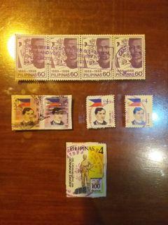 Vintage Rare Stamps Rizal Noli Me Tangere Bonifacio Hero Lot Antique
