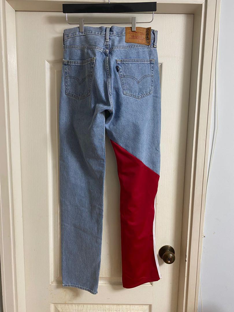 原價$10200 全新vetements x Levis remake denim jeans Sz s new, 男裝