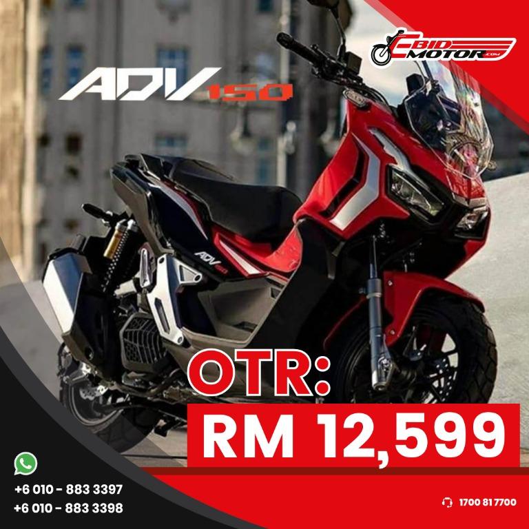 2021 Honda Adv 150 New Baru Scooter Skuter Motorcycle Motosikal Motorbikes On Carousell