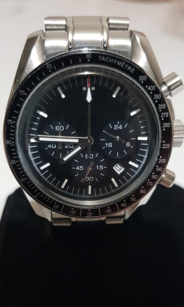 40mm Sterile Dail Speedmaster Homage, Luxury, Watches on Carousell