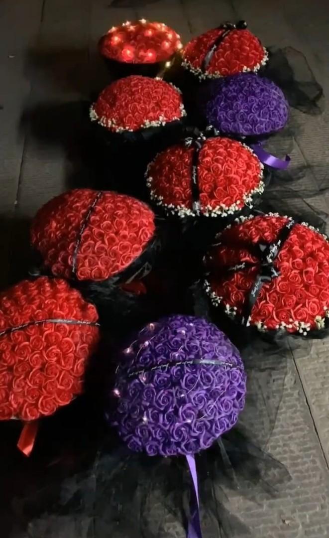52 stalks Soap roses bouquet, Hobbies & Toys, Stationery & Craft ...