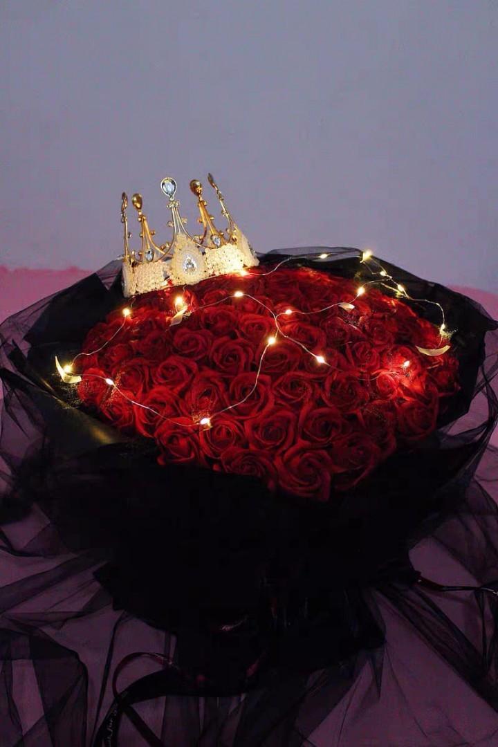 52 stalks Soap roses bouquet, Hobbies & Toys, Stationery & Craft ...