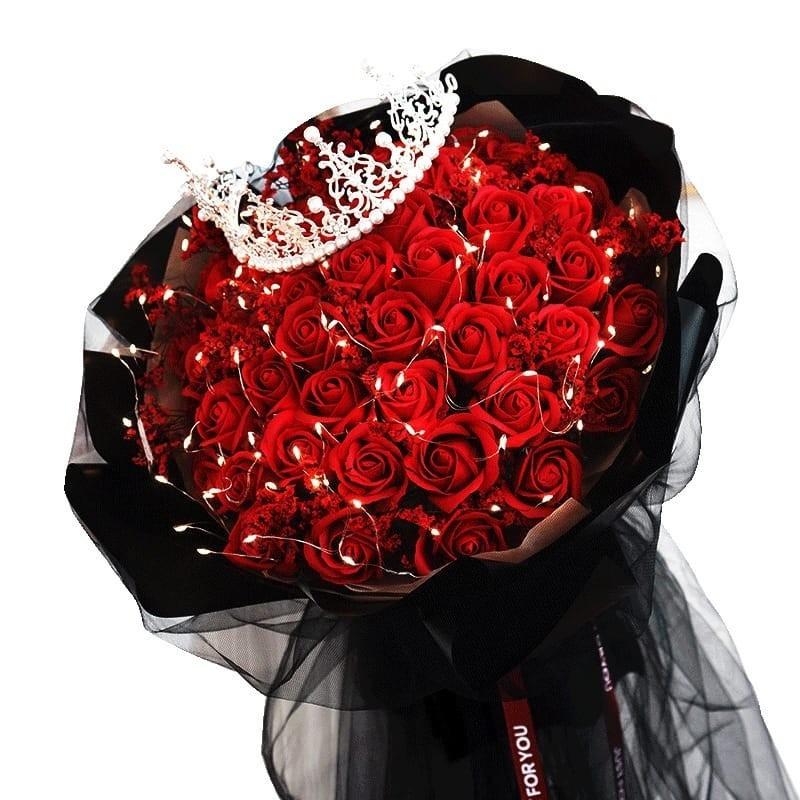 52 stalks Soap roses bouquet, Hobbies & Toys, Stationery & Craft ...