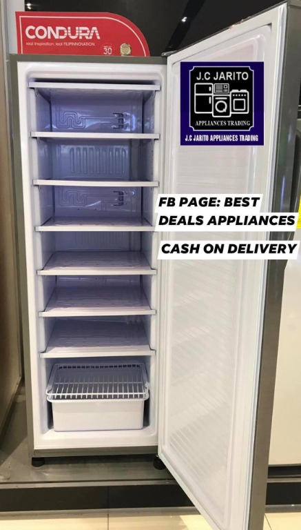 8cft Upright Freezer Inverter Condura Tv Home Appliances Kitchen Appliances Refrigerators And Freezers On Carousell