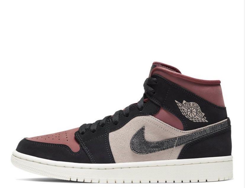 Air jordan 1 mid new arrivals burgundy
