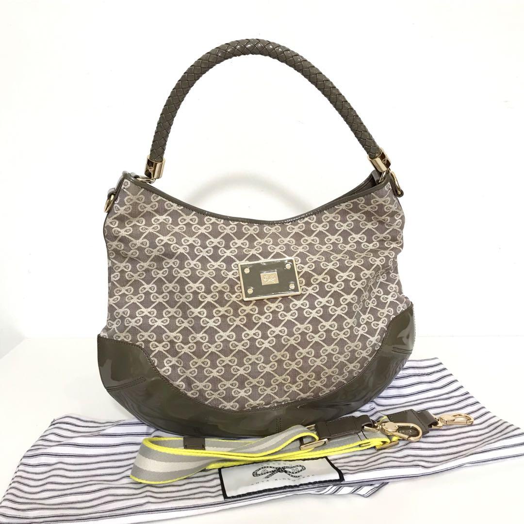 Auth Anya Hindmarch Mono 2way Bag Women S Fashion Bags Wallets On Carousell