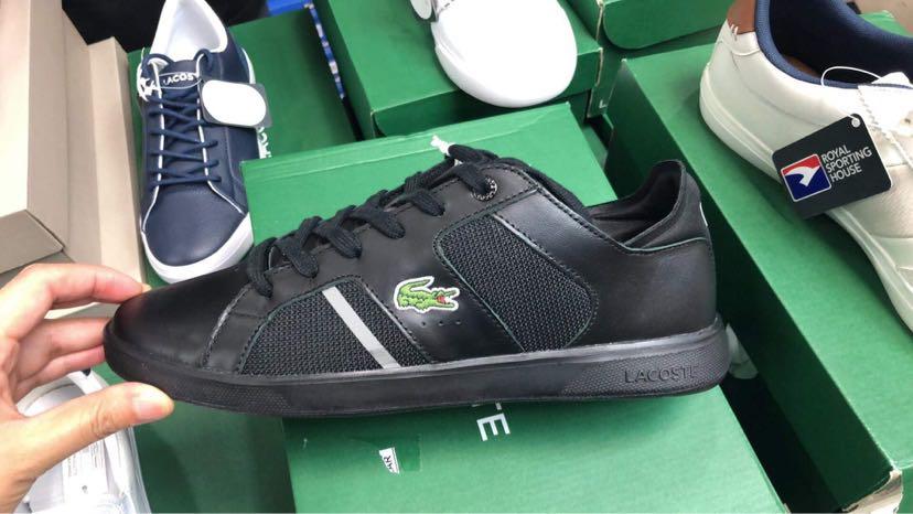 Authentic Lacoste Black Shoes Men s Fashion Footwear Sneakers