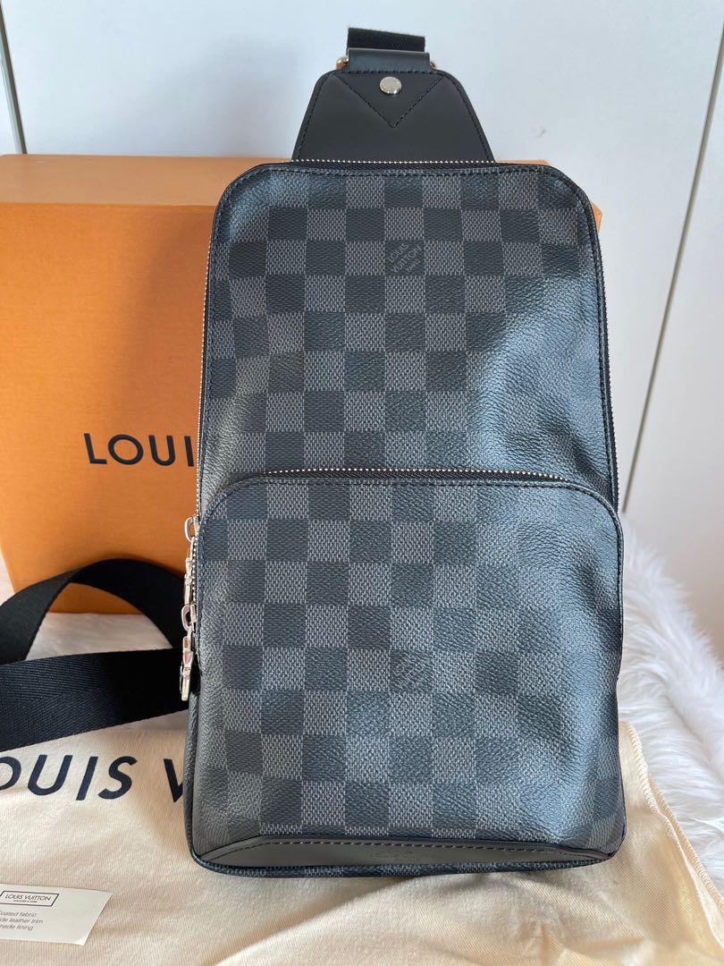 Authentic Louis Vuitton Damier Graphite Avenue Sling Bag, Men's