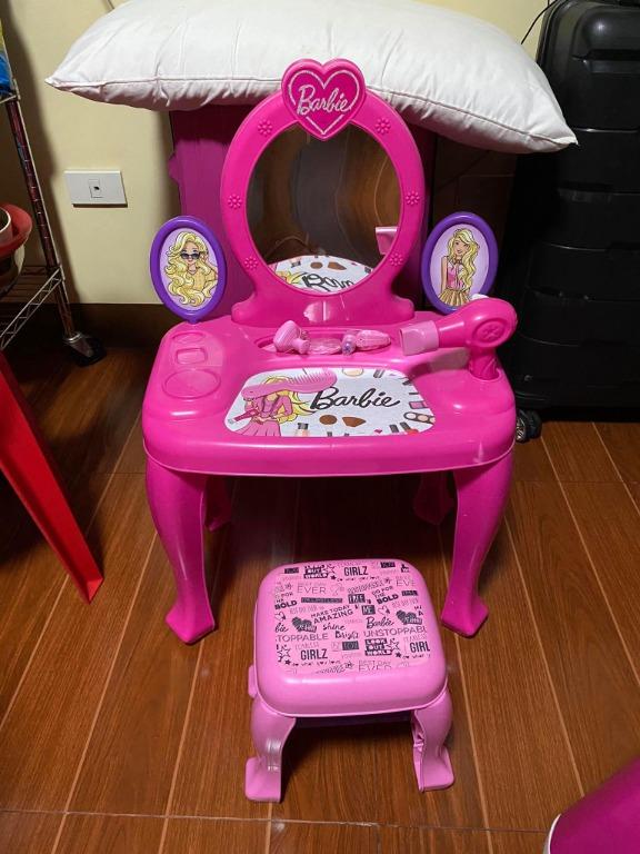 Barbie vanity table and chair store