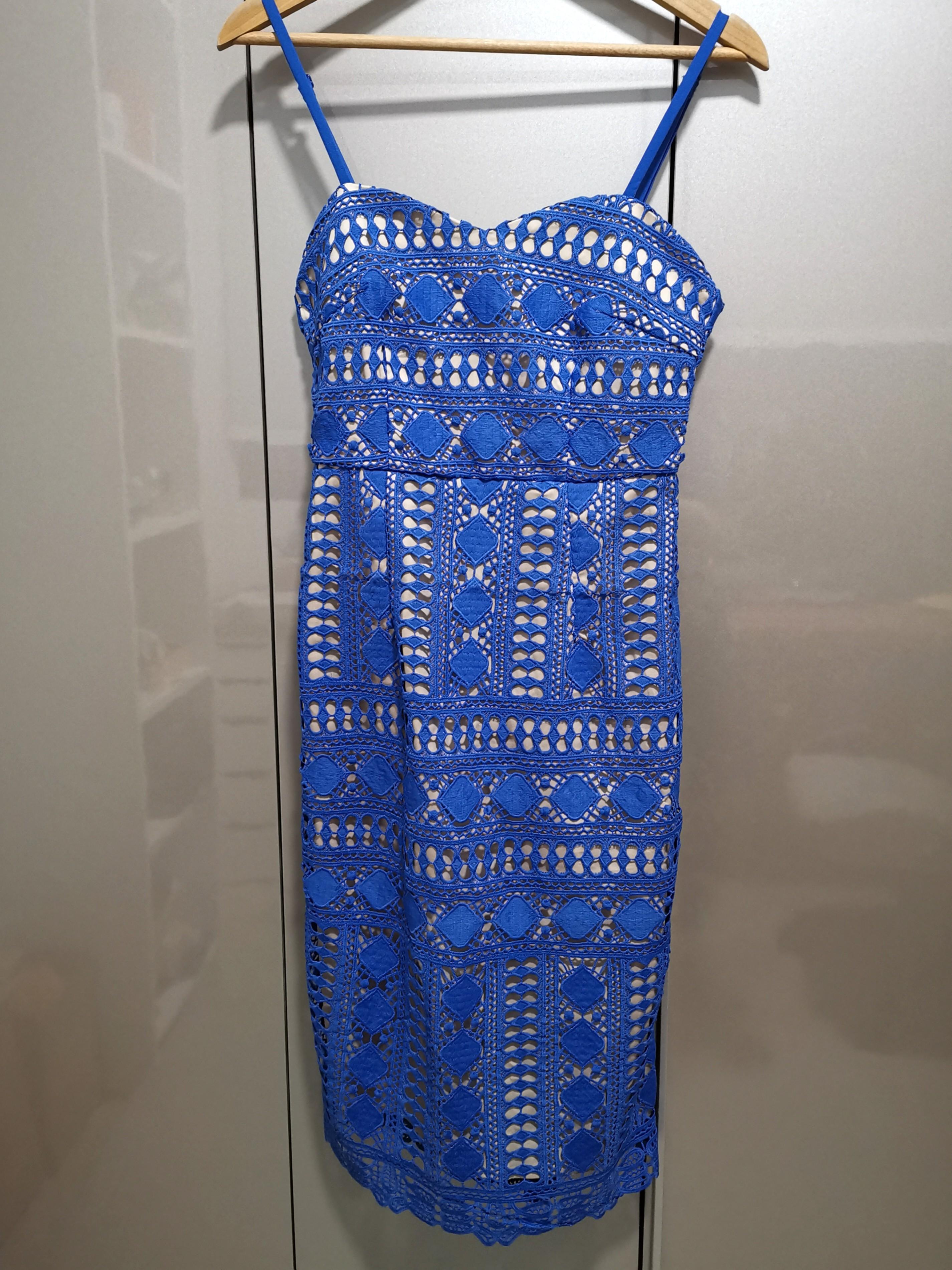 For love and lemons blue lace dress clearance