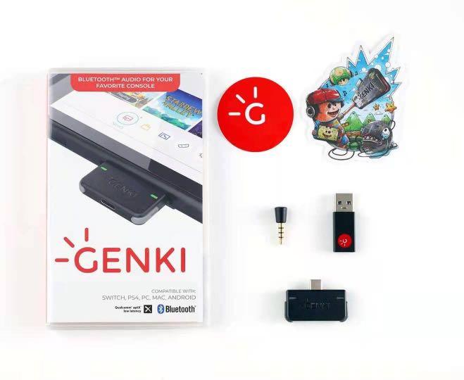 Genki bluetooth audio shop adapter for nintendo switch