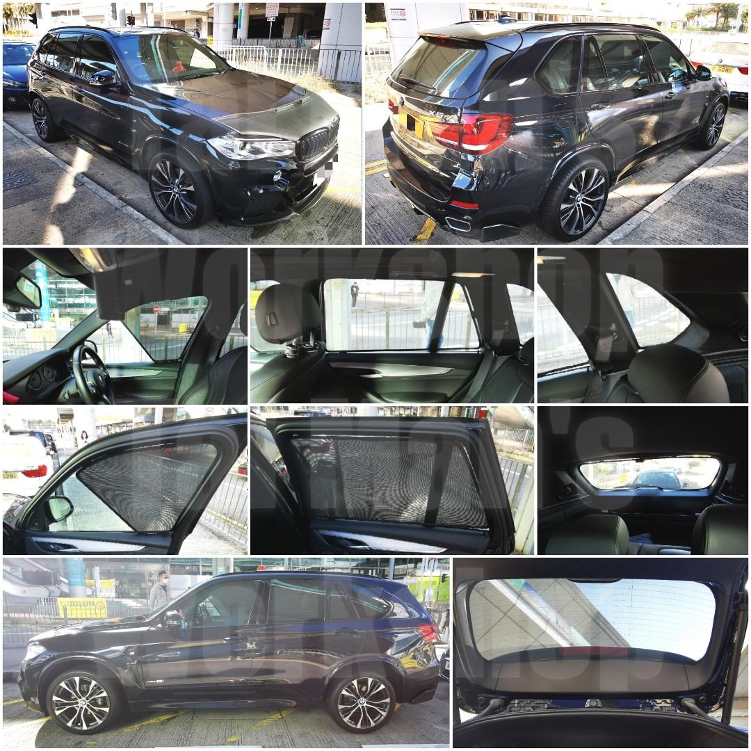 BMW X5 的專車專用濾光窗網太陽擋, 汽車配件, 改裝、內外零件- Carousell