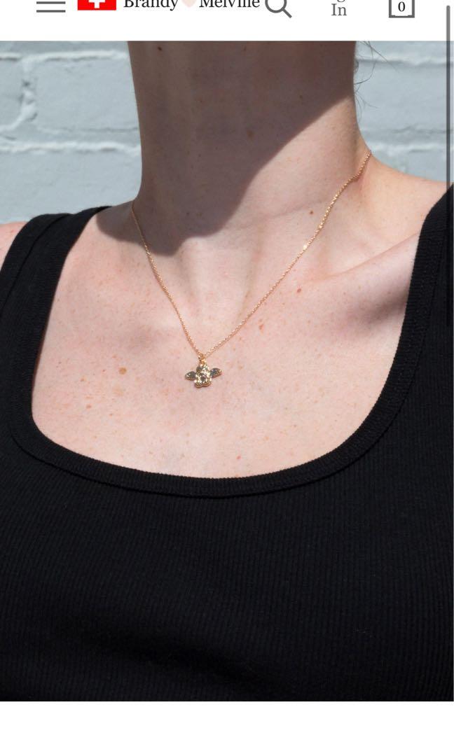 Brandy melville top angel necklace