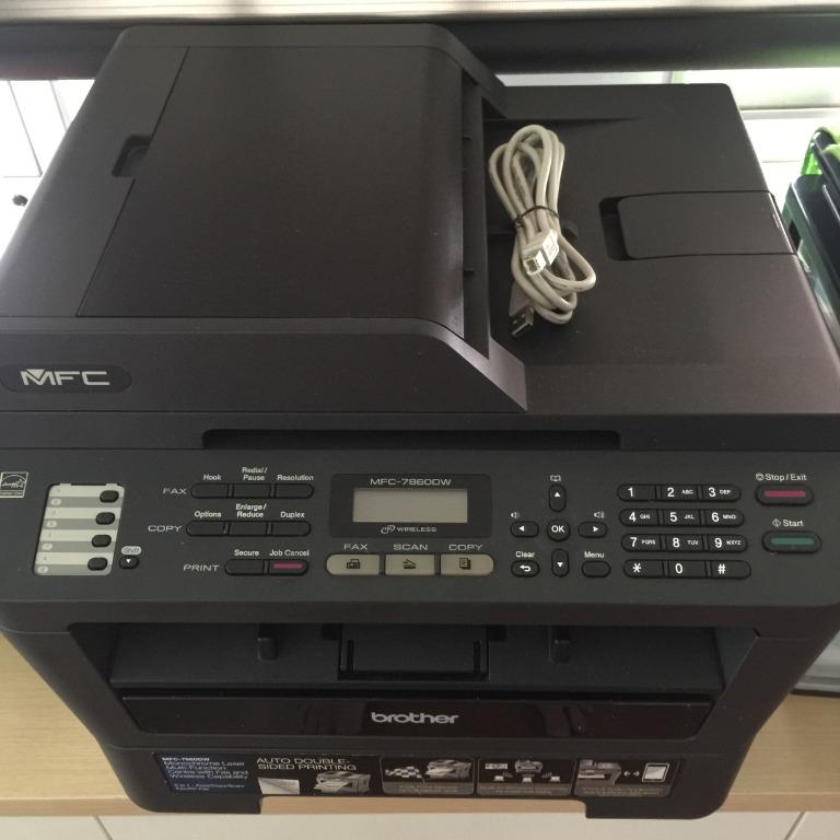 Brother MFC7860DW Monochrome Laser Printer, Computers & Tech, Printers