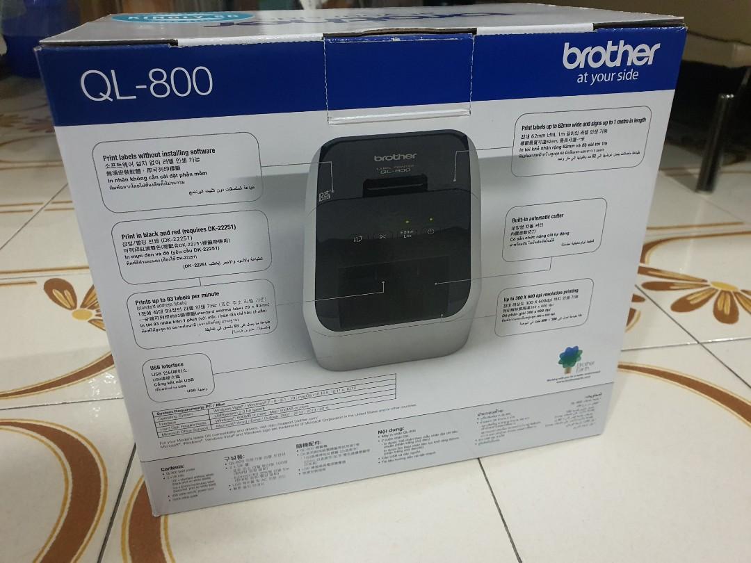 Brother QL-800 Label Printer, Computers & Tech, Printers ...