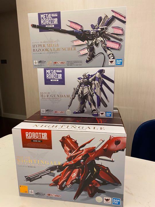 Gundam Collectibles Japanese Anime Soul Web Shop Only Action Figure Metal Robot Hi Nu Gundam Re Package