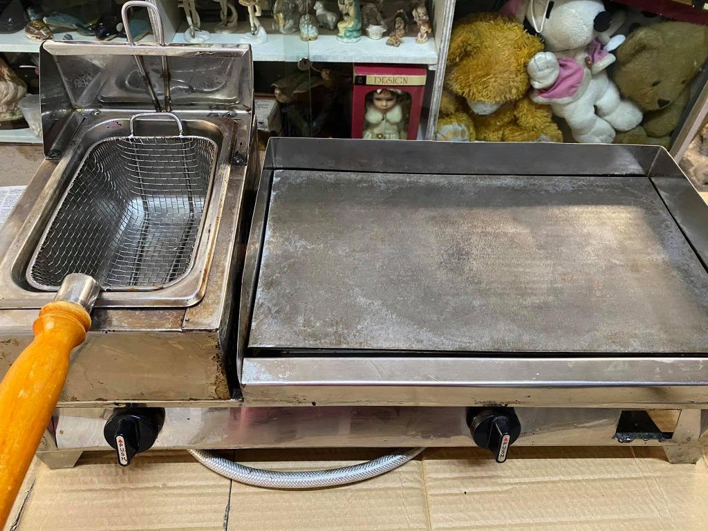 Burger griller with deep fryer deals