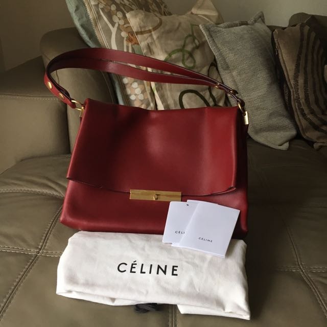 Celine Blade Bag in Red Phoebe Philo design Women s Fashion