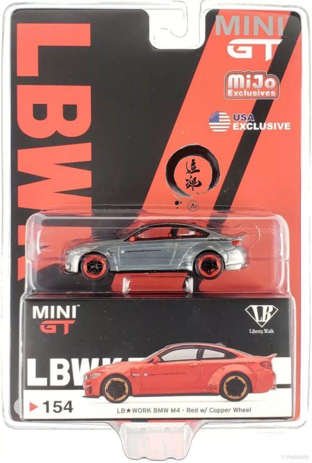 Chase! BMW M4 LB WORKS RED W/COPPER WHEELS 1/64 DIECAST MODEL TSM