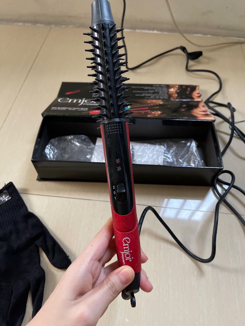 Emjoi Power Hair Straightener-Curler-Brush, TV & Home Appliances, Irons &  Steamers on Carousell