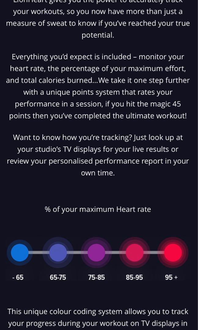 F45 lionheart points system shop