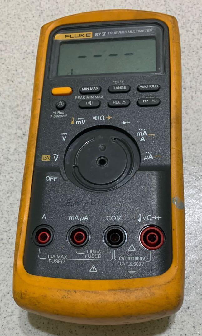 Fluke 87V Industrial True RMS Digital Multimeter (knob broken