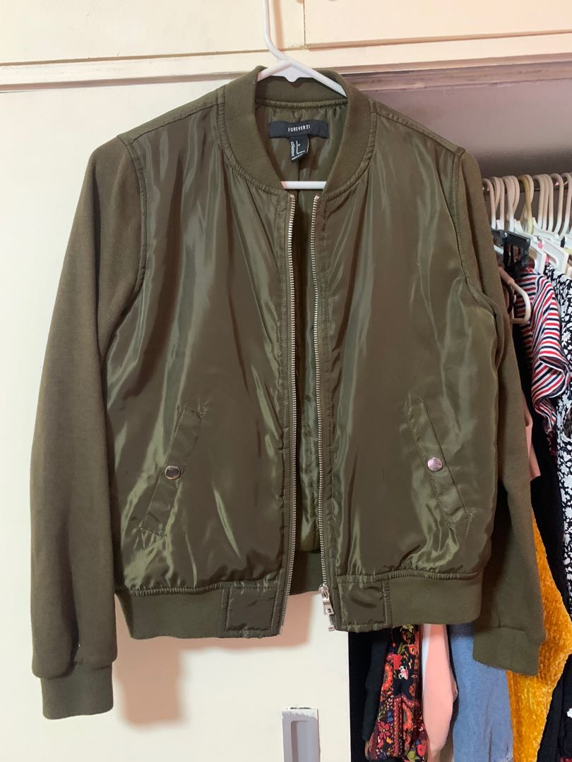 Green jacket sale women's forever 21