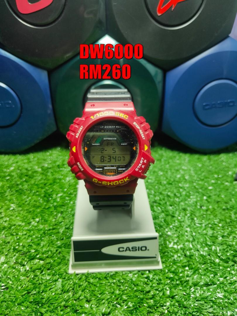Casio G-Shock DW-6000 For Sale Vintage Rare Retro Digital Watch 1990