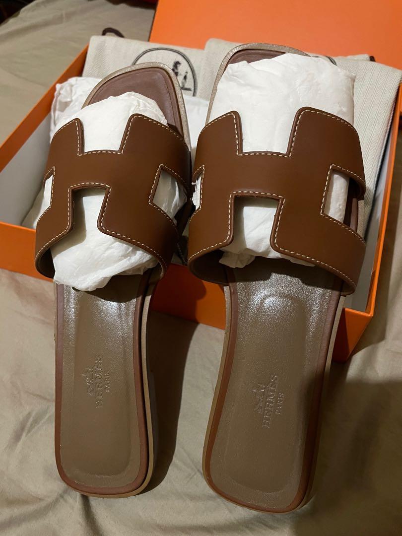 Hermes Oran Sandals Size 39 Women s Fashion Footwear Flats