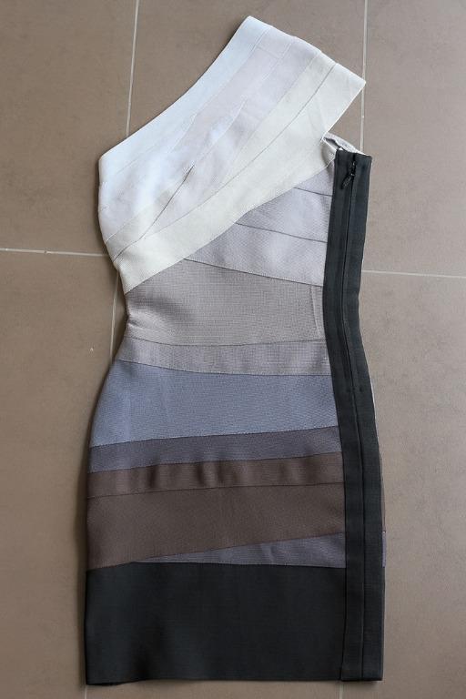 Herve leger knit dress rayon sales