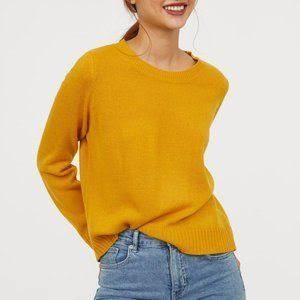 H M Mustard Yellow Sweater Fesyen Wanita Pakaian Wanita Atasan