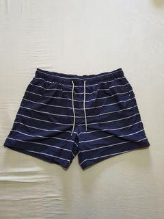 H&M striped beach swim shorts