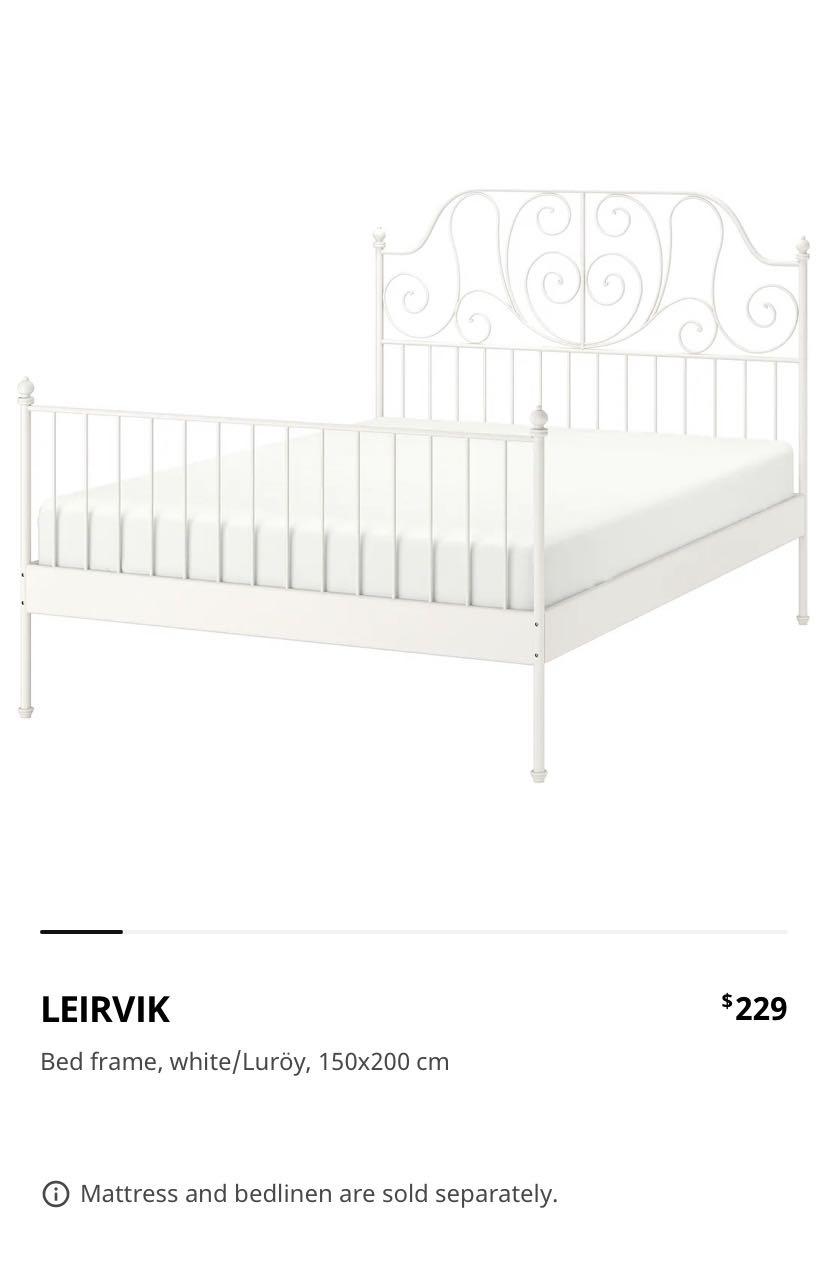 Ikea Queen Bed Frame, Furniture & Home Living, Furniture, Bed Frames
