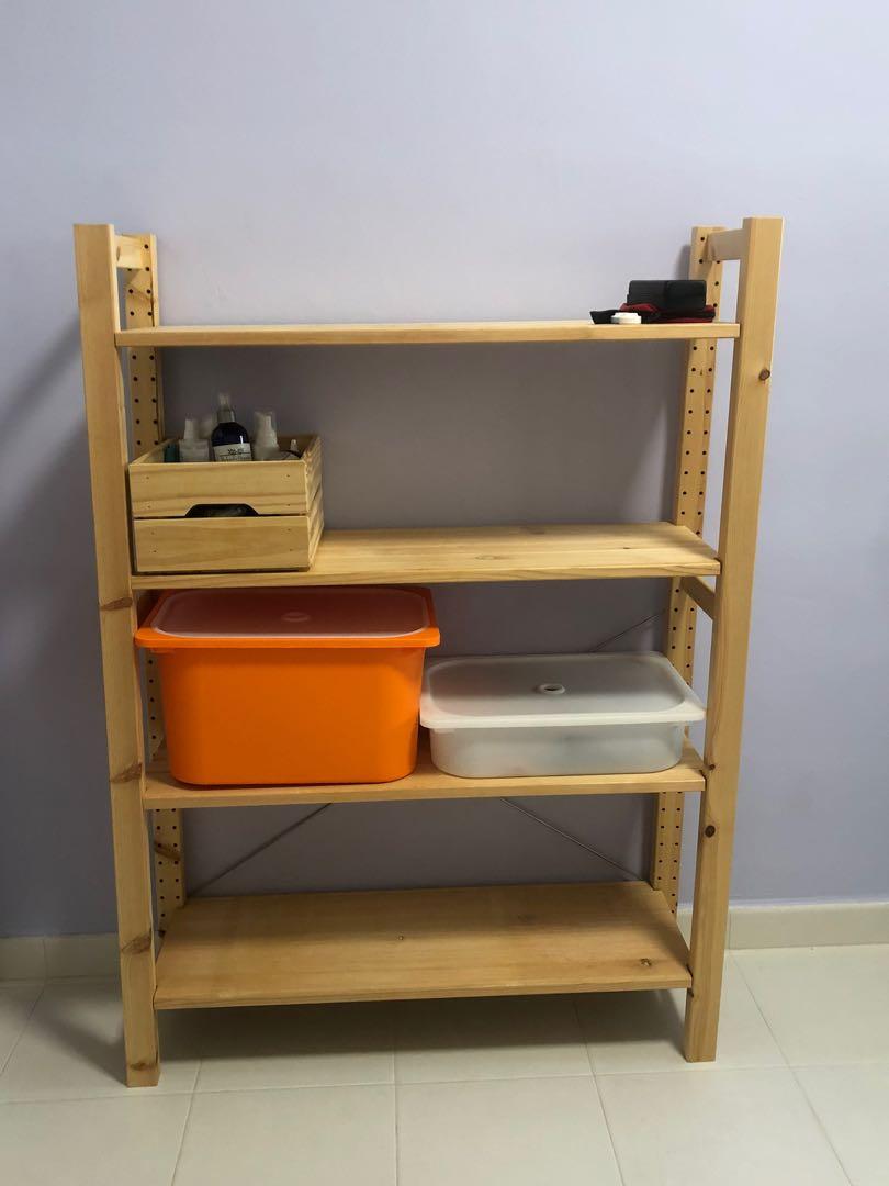 IKEA IVAR SHELVES storage wood book boxes kitchen, Furniture & Home Living, Furniture