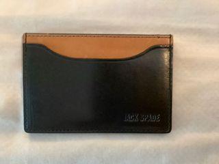 Jack Spade Leather ID Card Case Wallet Coach MK Kors Kate Spade Marc Jacobs