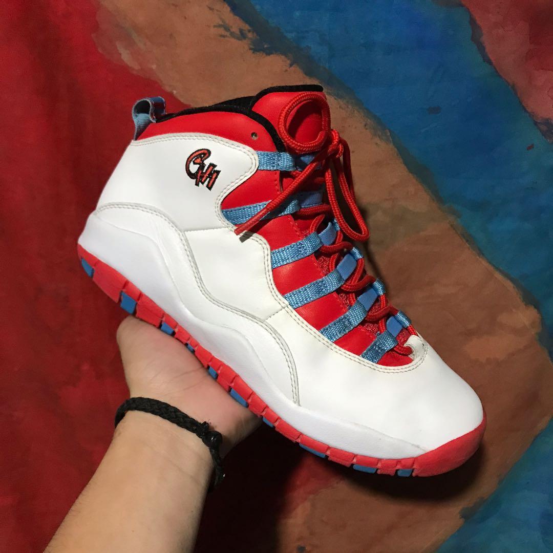 Jordan retro 10 red white and blue hotsell