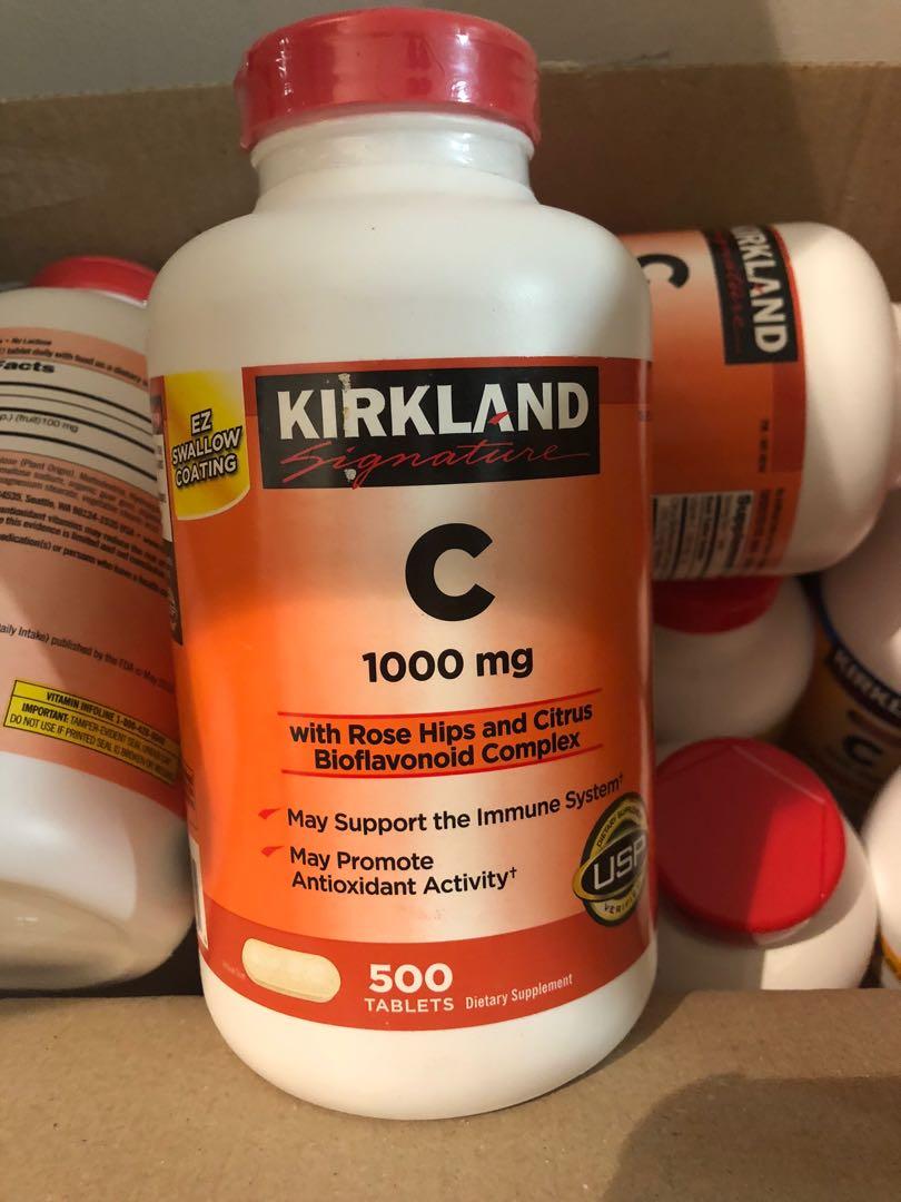 Kirkland Signature Vitamin C 1000 Mg 500 Tablets Health Nutrition Health Supplements Health Food Drinks Tonics On Carousell