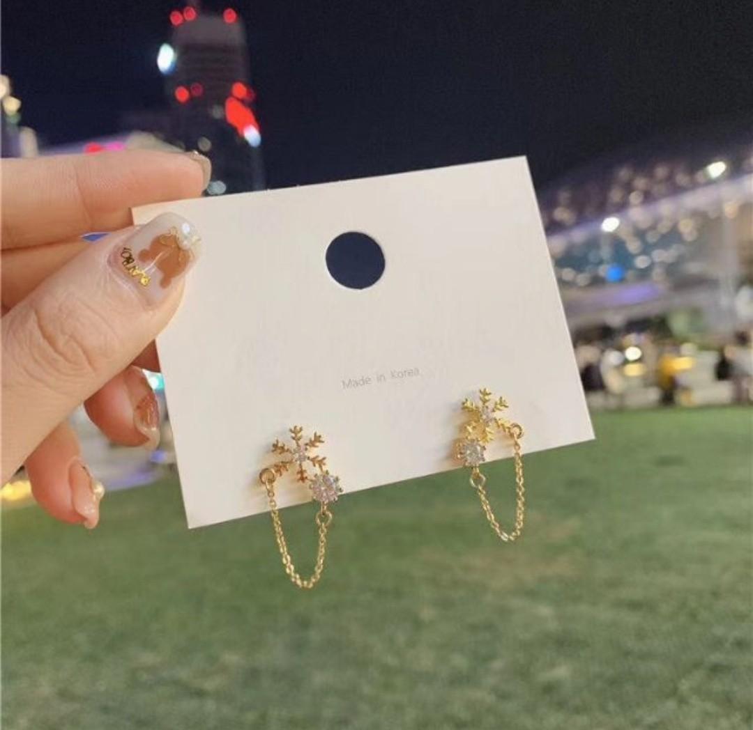Silver post shop earrings korea