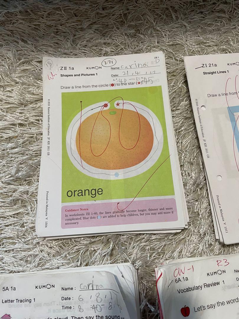 Kumon worksheets (FREE), Hobbies & Toys, Books & Magazines ...