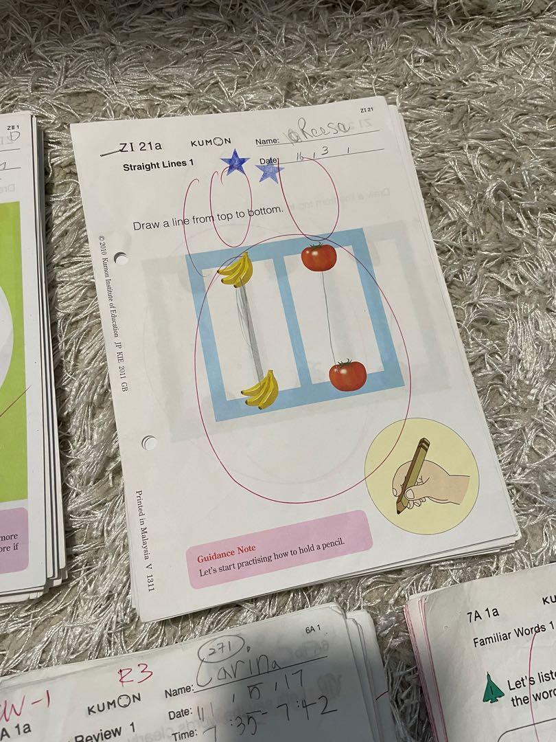 Kumon worksheets (FREE), Hobbies & Toys, Books & Magazines ...
